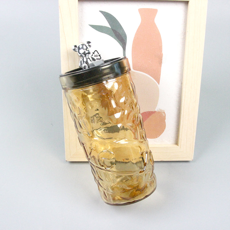 Vaso osito con tapa y sorbete - CHO-1091
