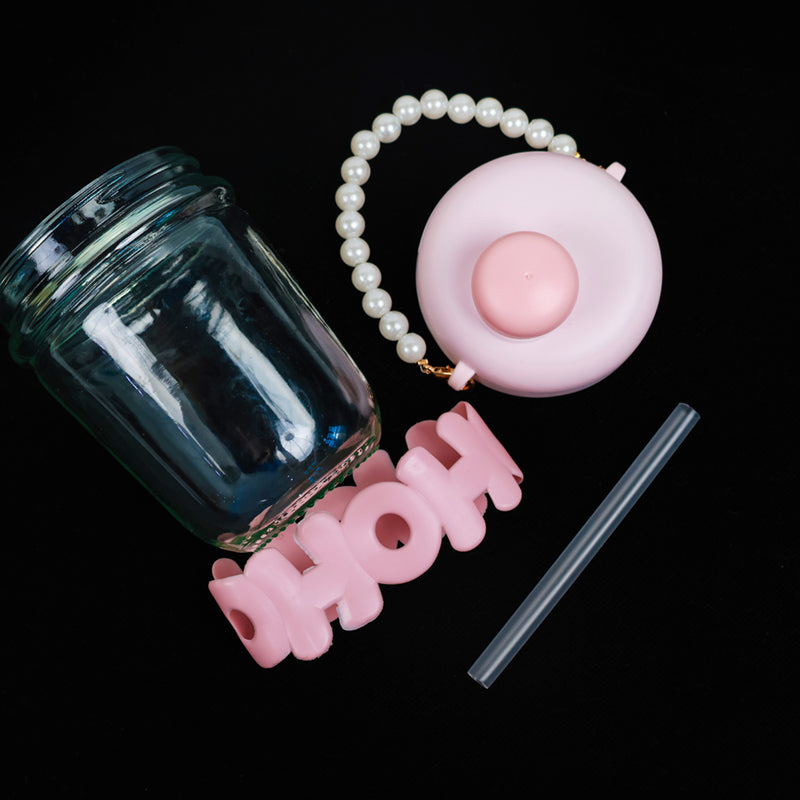 Vaso perlita para bebida con sorbete - CHO-1060