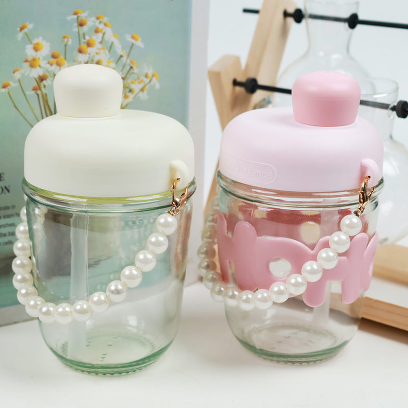 Vaso perlita para bebida con sorbete - CHO-1060