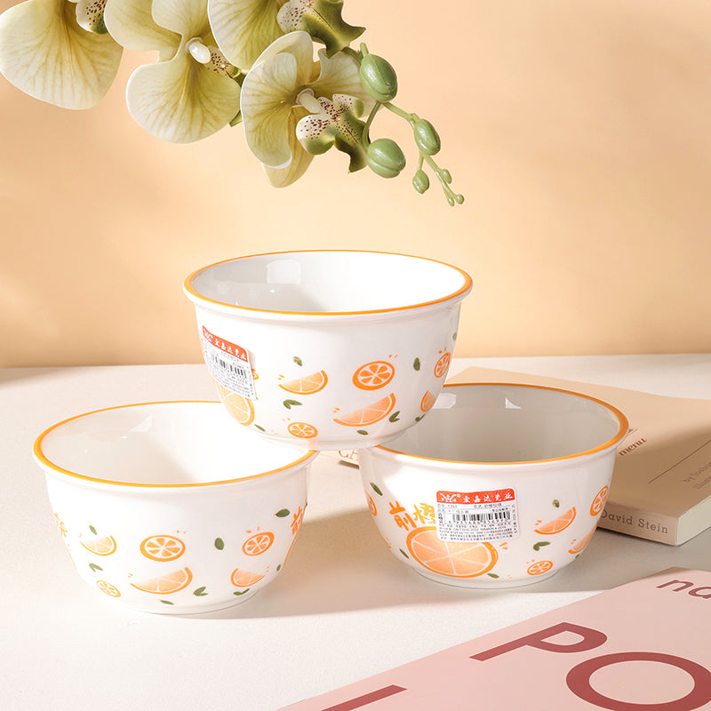 Bowl brocado naranja (4,6inch) - CHO-1037